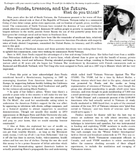 Jane Fonda, Traitor